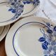 4 assiettes plates vintage terre de fer Églantine - Moulin des Loups