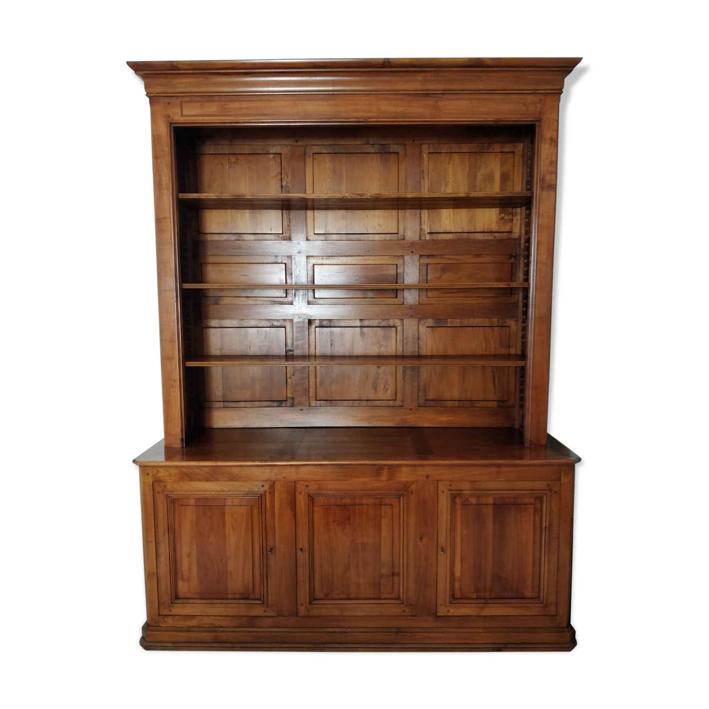 Solid cherry bookcase 3 doors