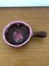 Brown and pink glazed terracotta caquelon