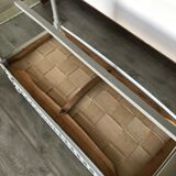 Two-seater bench with balusters