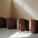 Set of 4 Art Deco armchairs in rosewood veneer, circa 1930.