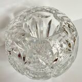 Vase boule ciselé en cristal