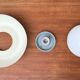 Mid-century German minimalist ceiling lamp by Bega.