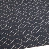 Tapis, style scandinave, design années 70, Cube Anthracite