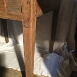 Oak/poplar side table with drawer