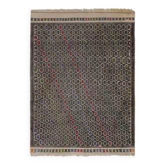 Vintage Turkish Oushak Handwoven Rug 147x211 cm