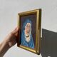 Petite peinture de vierge / tableau ancien