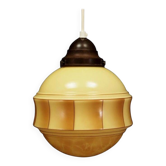 Glass pendant lamp, Danish design, 1970s, production: Denmark