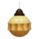 Glass pendant lamp, Danish design, 1970s, production: Denmark