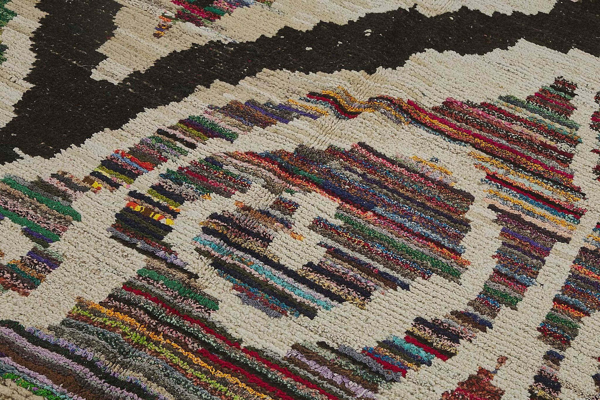 Tapis boho recyclé turc fait main 170 cm x 247 cm