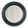 1970s dark green wooden Italian round wall mirror