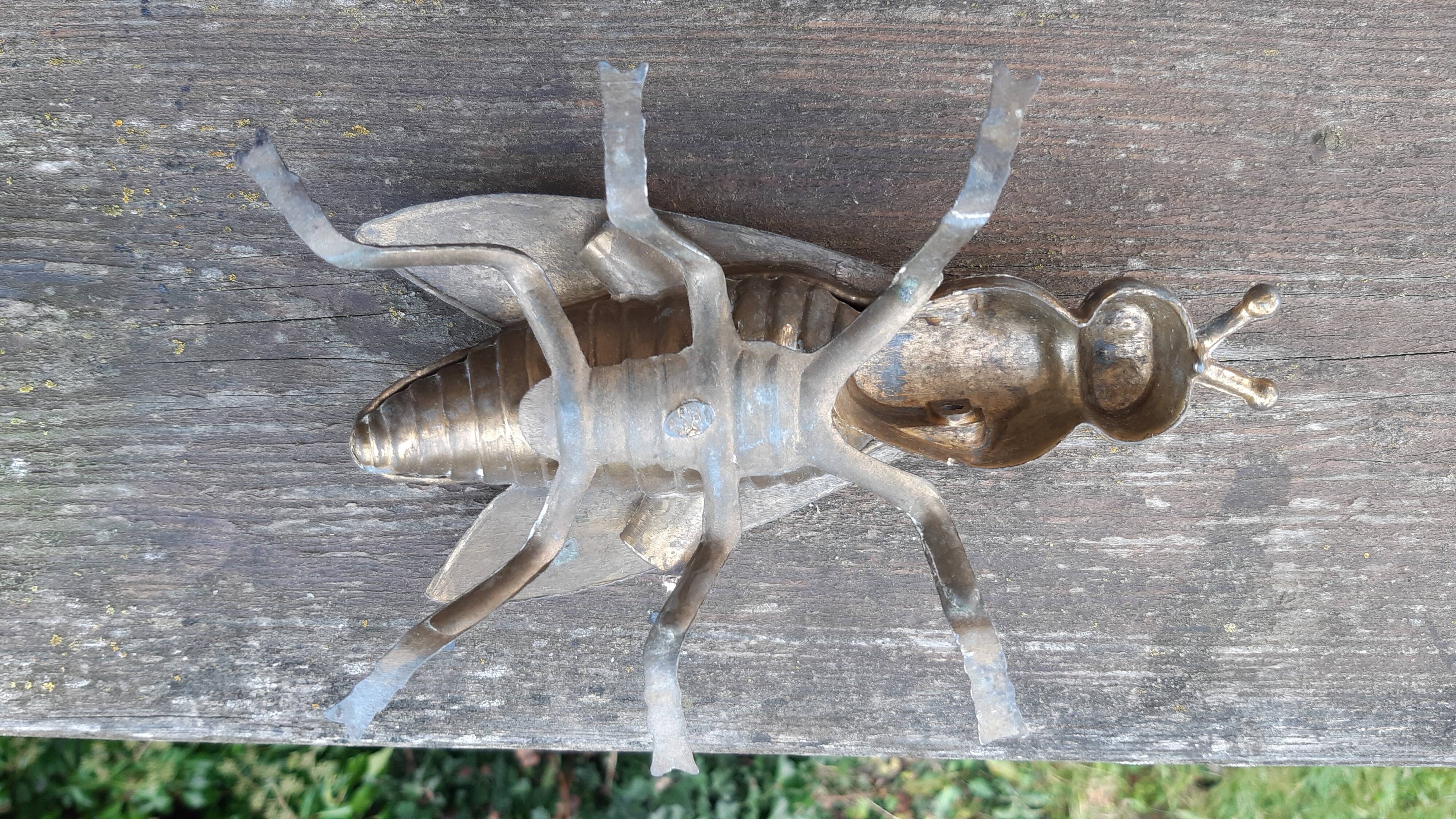 Brass fly ashtray