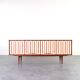 Mid-Century Op-Art Hand-Painted Teak Sideboard, 1960s