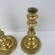 Pair of brass candlesticks in Louis Philippe style