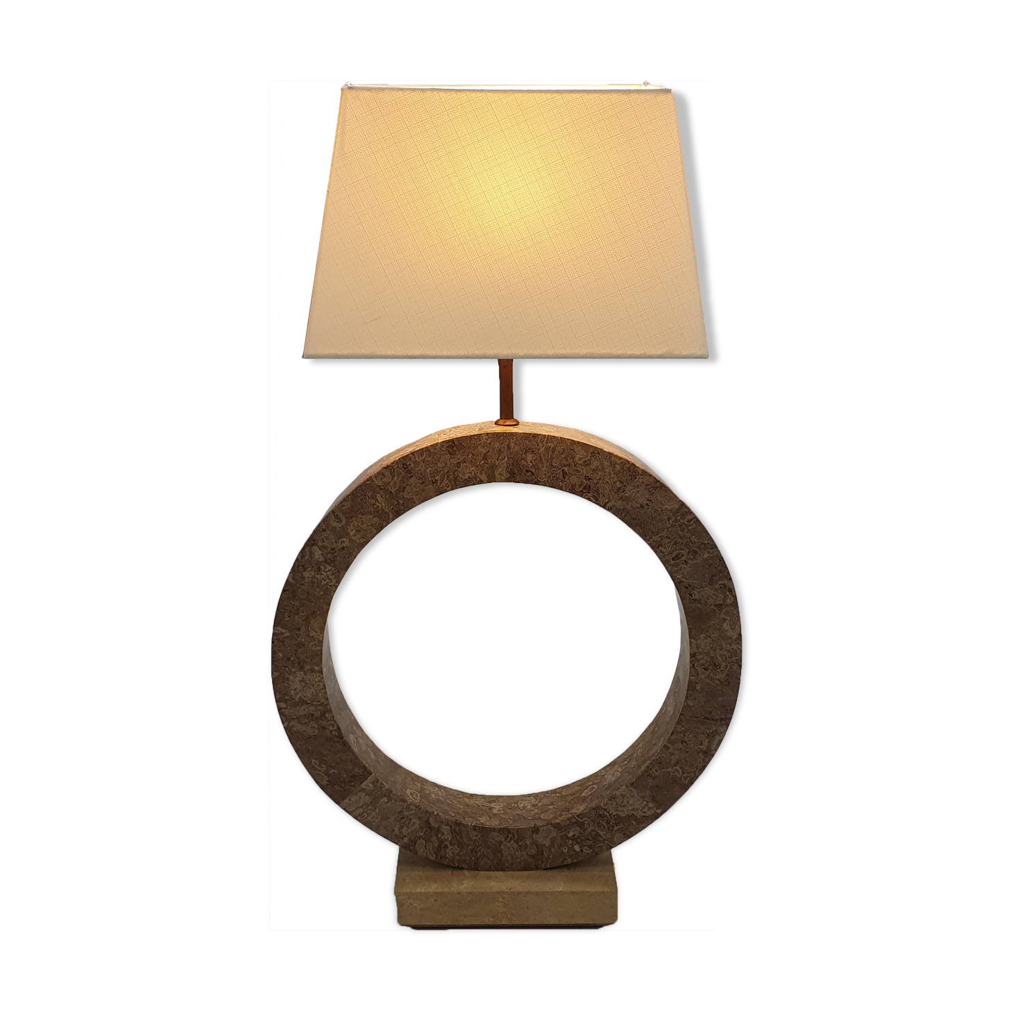 Marble Look Resin Lamp, 1970s