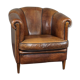 Fauteuil club en cuir de mouton