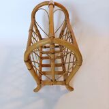 Vintage bamboo magazine holder
