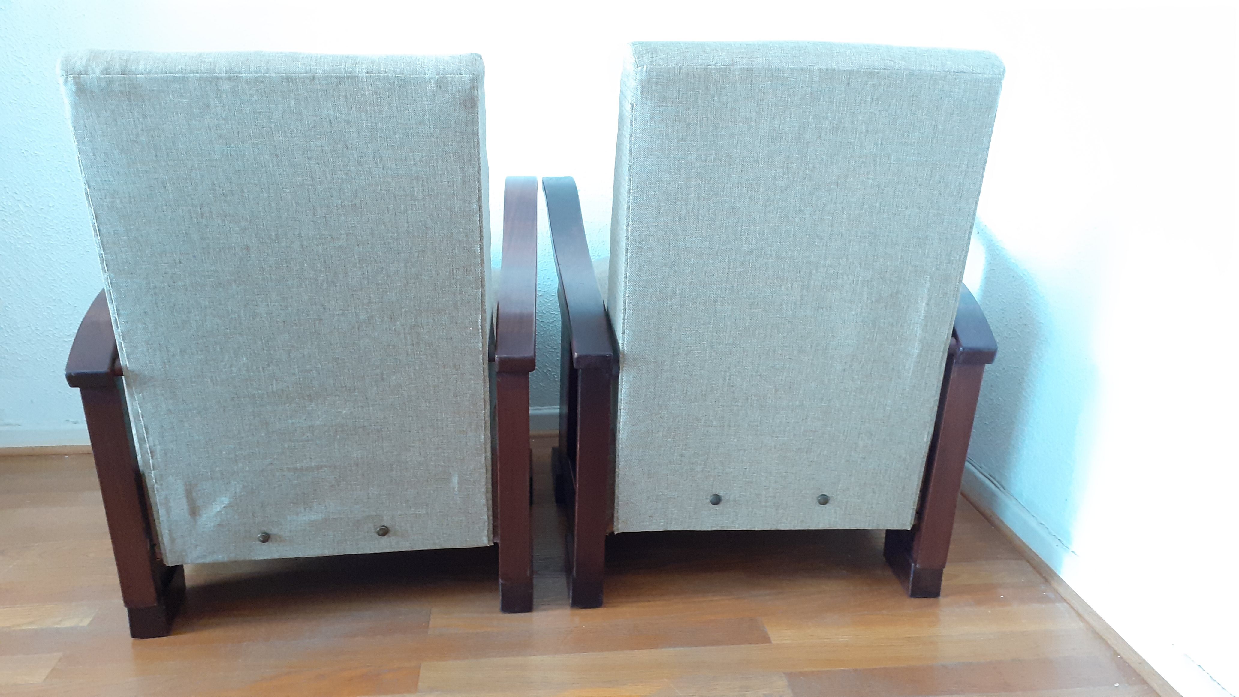 Pair of Art Deco armchairs, Morel Lab