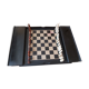 Chess game of the years with black lacquer and ivory board