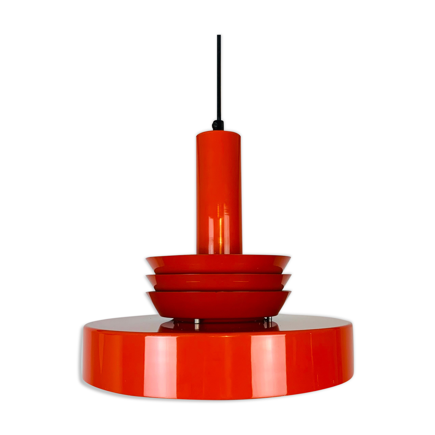 Scandinavian suspension space age Danish red