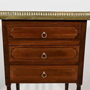 Small Chiffonnière Living Room Table in Mahogany, Louis XVI – 18th Century