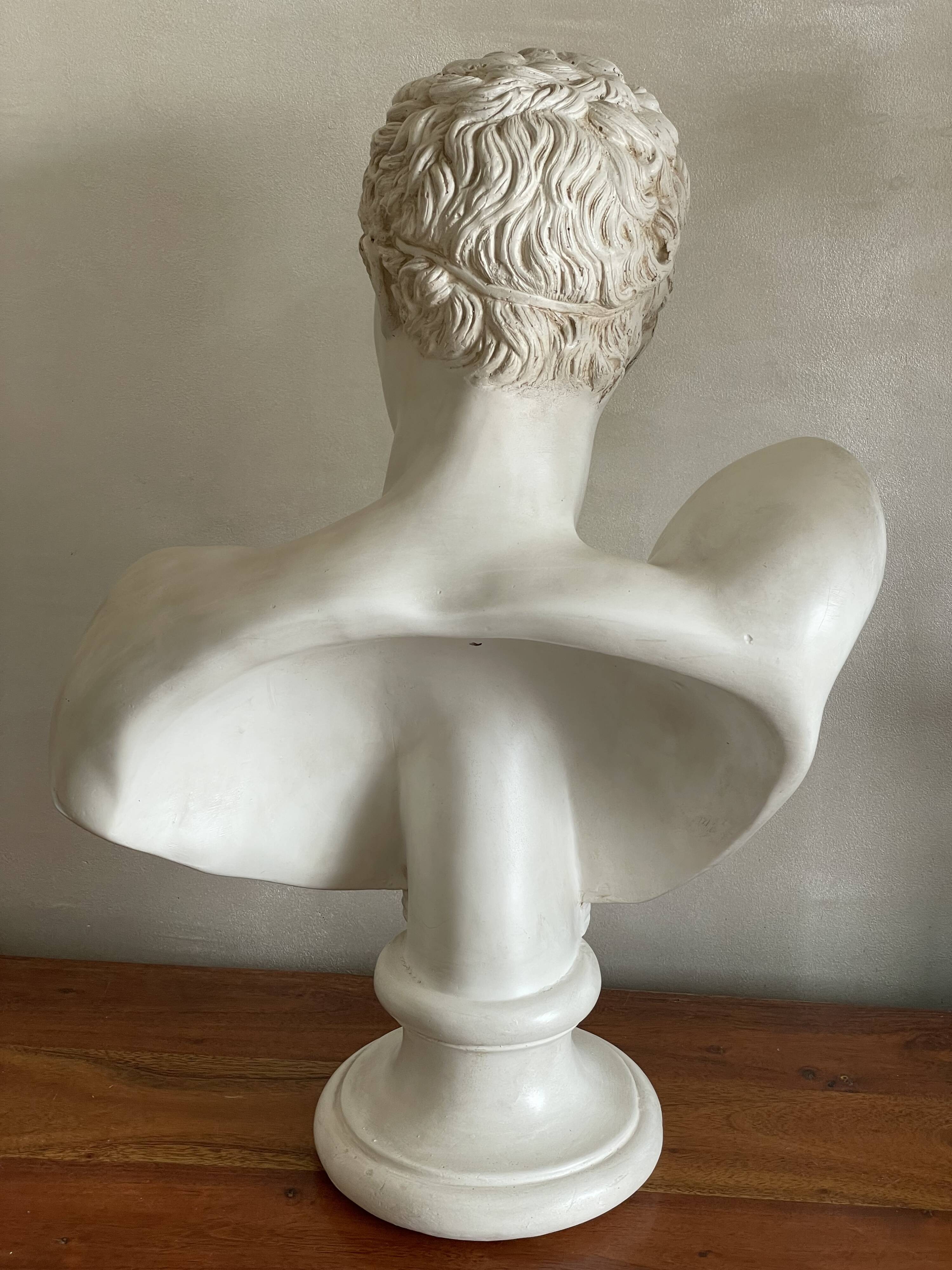 Large Hermes plaster bust
