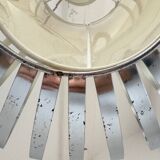 Vintage chandelier pendant in chrome stainless steel
