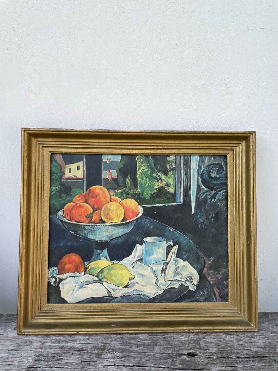 Still life painting in oil