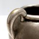 High-Quality Art Deco Burnished Silvered Brass Vase, Italy