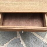 Waxed raw wood coffee table