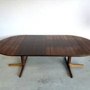 Midcentury Swedish extendable dining table in teak, 1960s