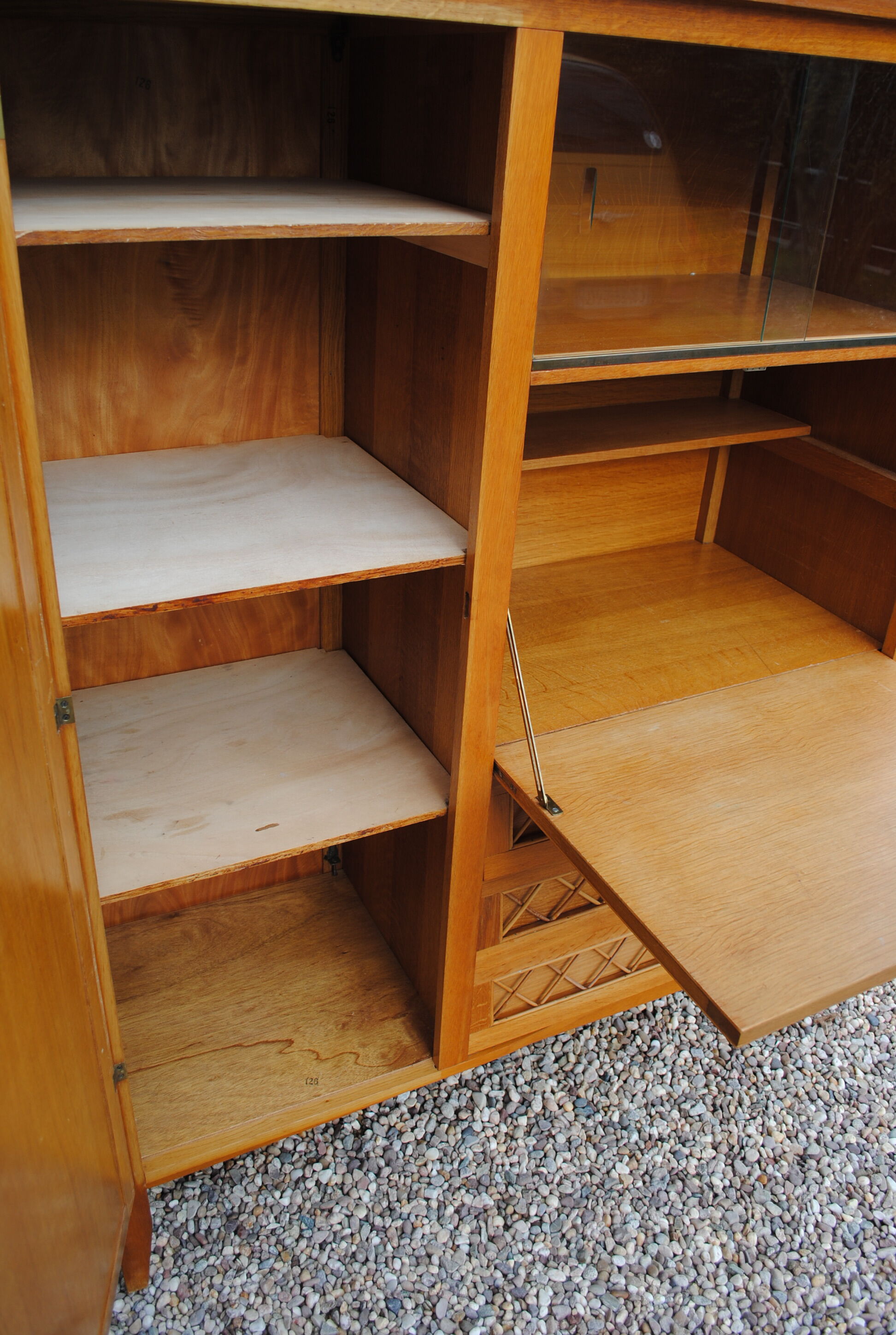 Cabinet rattan vintage year 60