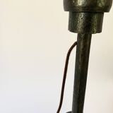 Brutalist wrought iron lamp base