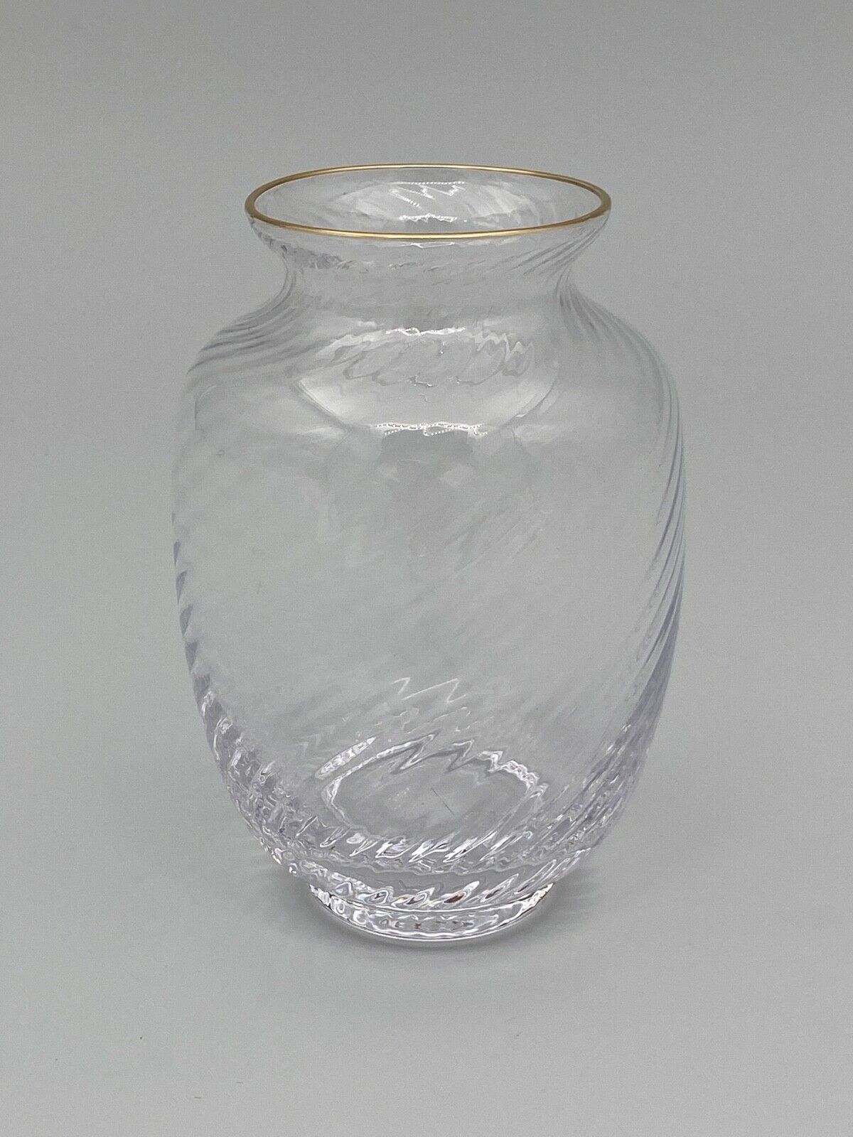 Vase nineteenth glass or crystal high gold beautiful workmanship