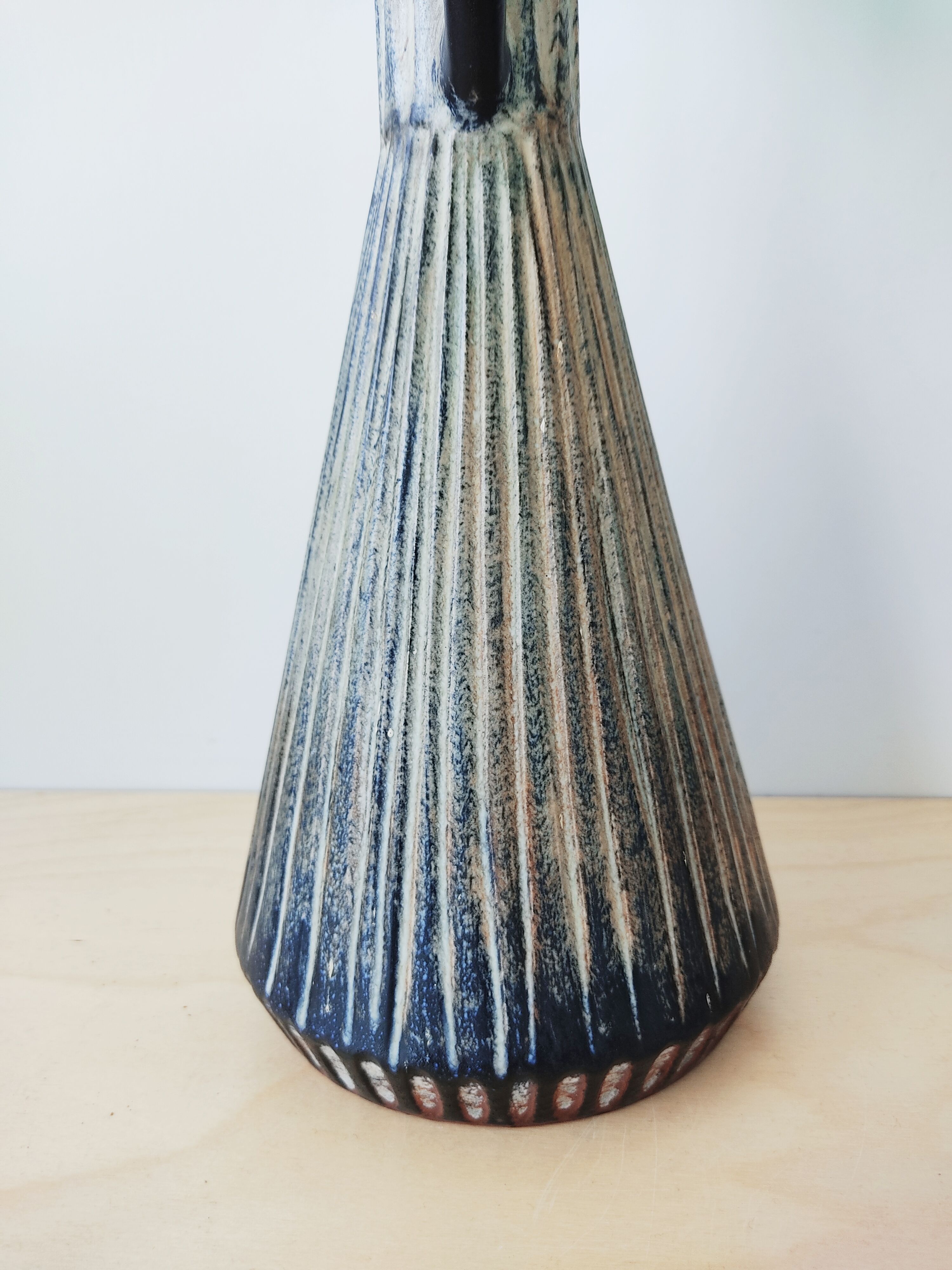 Ceramic vase Coceram unique piece signed Feron