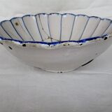 Salad bowl cut jatte XVIII century hollow flat Thiviers Auvillar