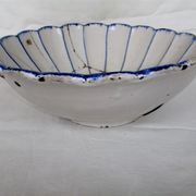 Salad bowl cut jatte XVIII century hollow flat Thiviers Auvillar