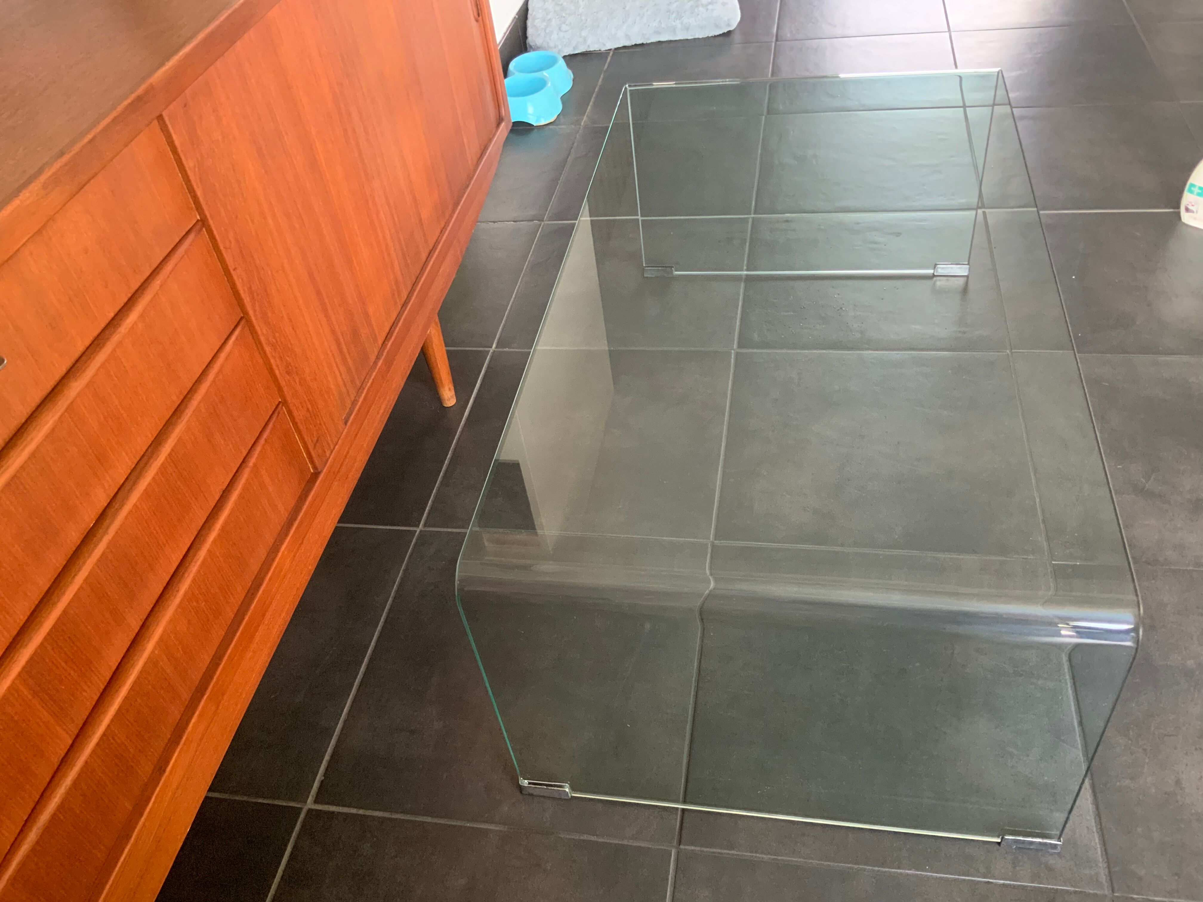 Tempered glass table