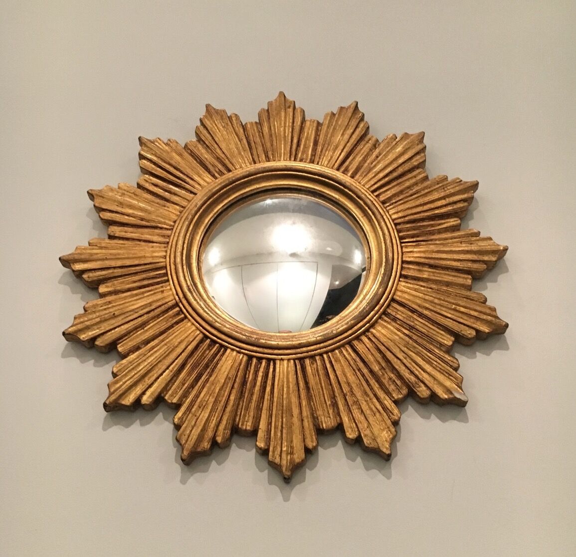 Mirror convex Sun resin.