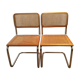 Paire de chaises Marcel Breuer Cesca B32