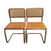 Pair of chairs Marcel Breuer Cesca B32