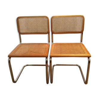 Paire de chaises Marcel Breuer Cesca B32