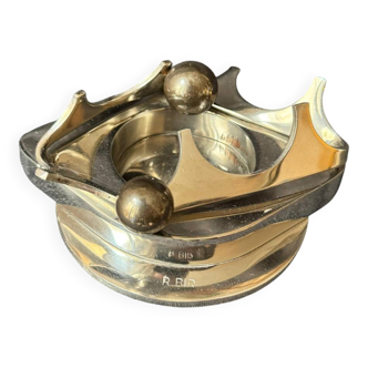 Ashtray sculpture designed by Rosette BIR. Unique engraved piece