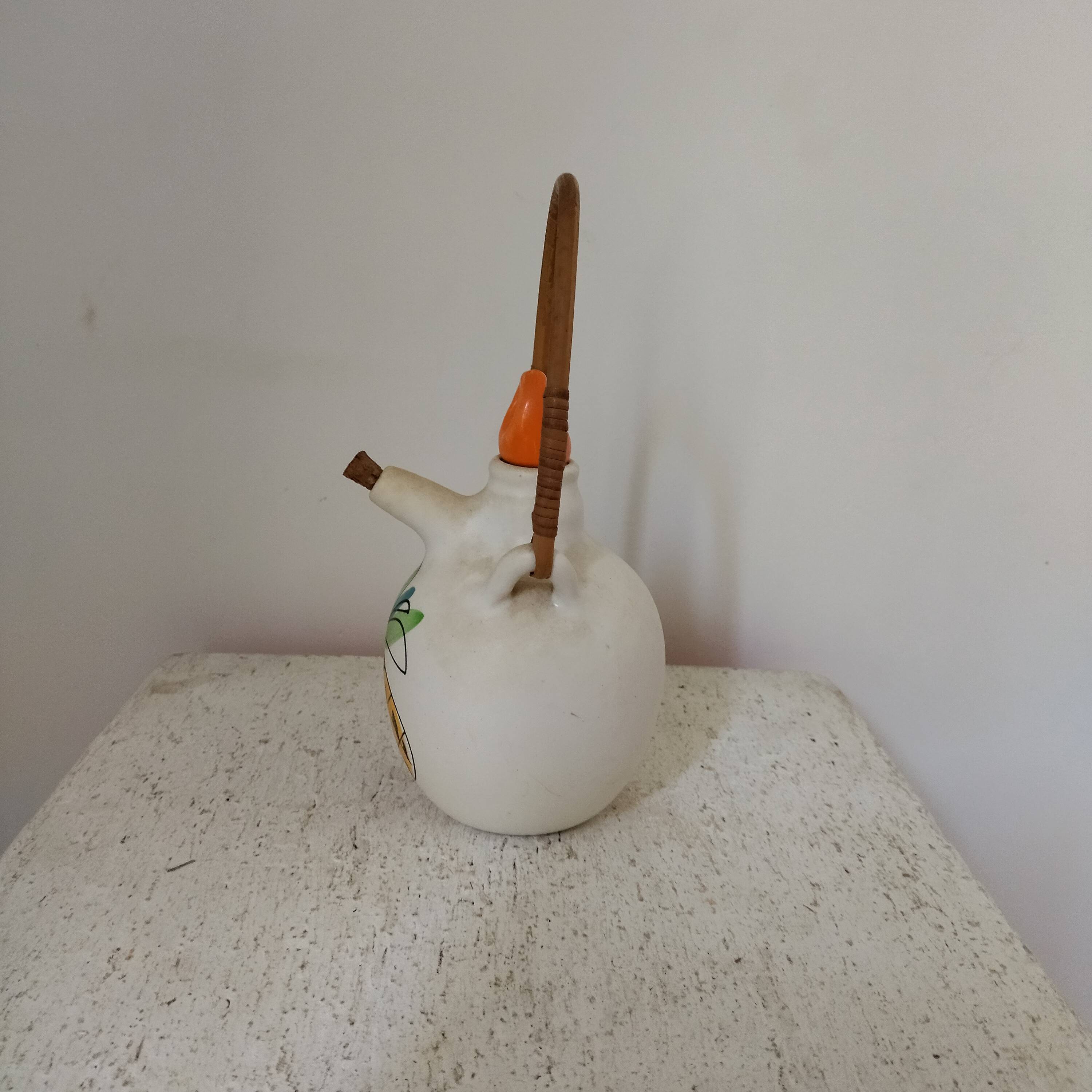 Ceramic pourer 50s signed Lili Voltz Vallauris