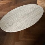 Ligne Roset vintage travertine coffee table from the 70s