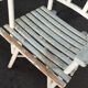 1960s whitewashed wood conservatory armchair