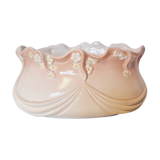 Art Deco Style French Porcelain Planter or Vase in Barbotine
