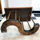Oak and brass coffee table circa 1960