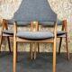 Set of 4 teak chairs by Kai Kristiansen for Sva Møbler Danish Design 60s 70s