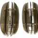 Italian Smoked Glass Wall Lights from Veca, Set of 2